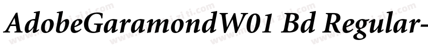 AdobeGaramondW01 Bd Regular字体转换